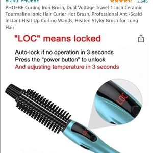 NWT PHOEBE Curling Iron Brush